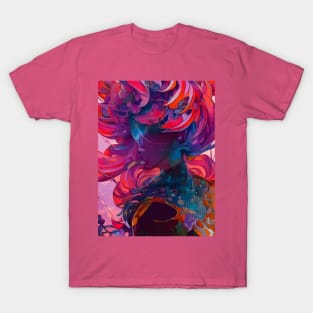 Fantastical Manga Flower Girl T-Shirt